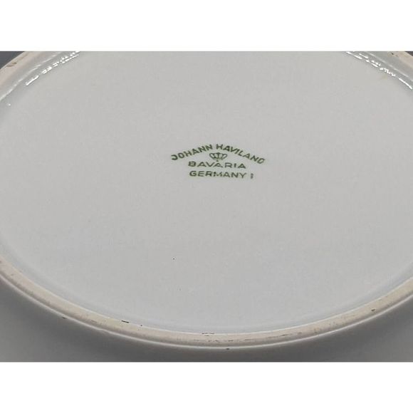 Johann Haviland Bavaria Germany Pink Cherry Blossom Serving Bowl 8 1/2" Vtg - Picture 5 of 6